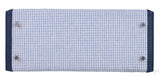 Kelly 28 Sellier Toile Quadrille Veau Swift Ecru-Mauve-Blue