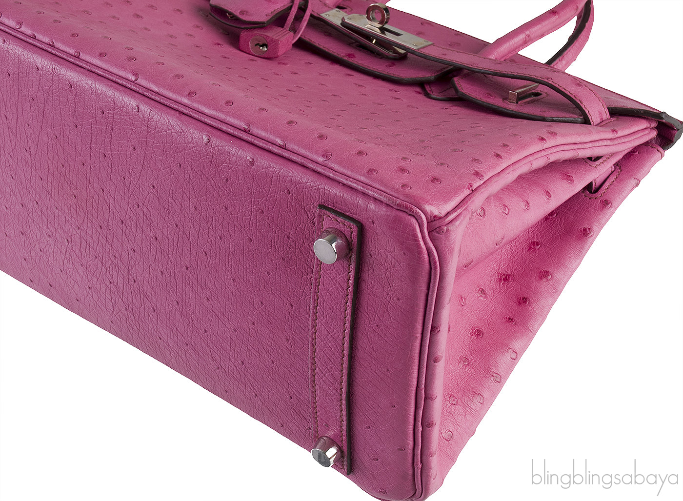 Birkin 30 Fuchsia Pink Ostrich PHW