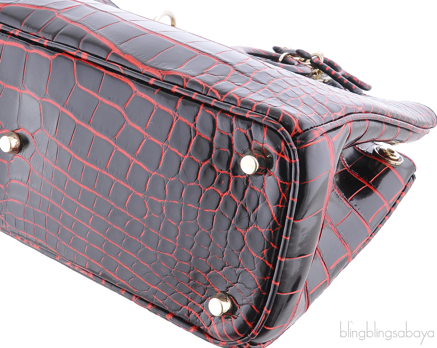 Black/Red Crocodile Diorissimo