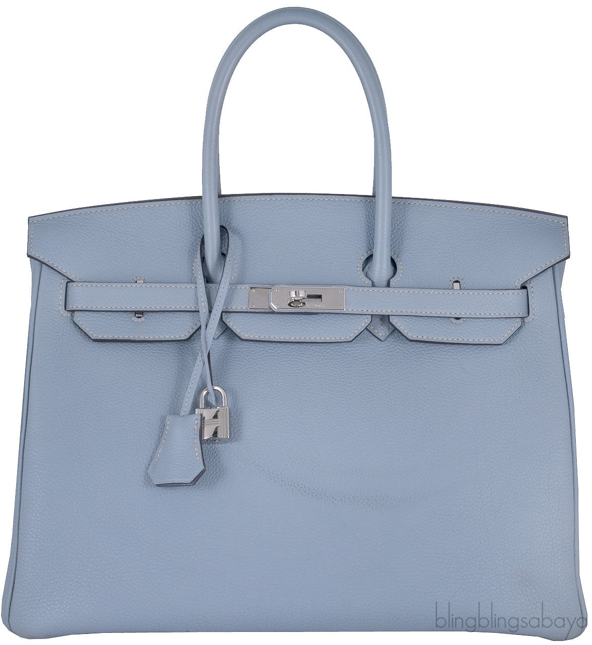 Birkin 35 Blue Lin Togo PHW