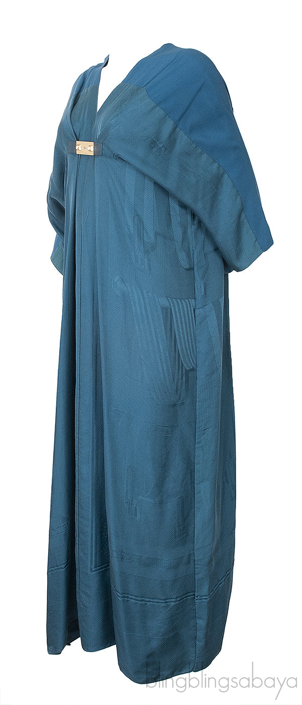Blue Green CDC Kaftan Dress