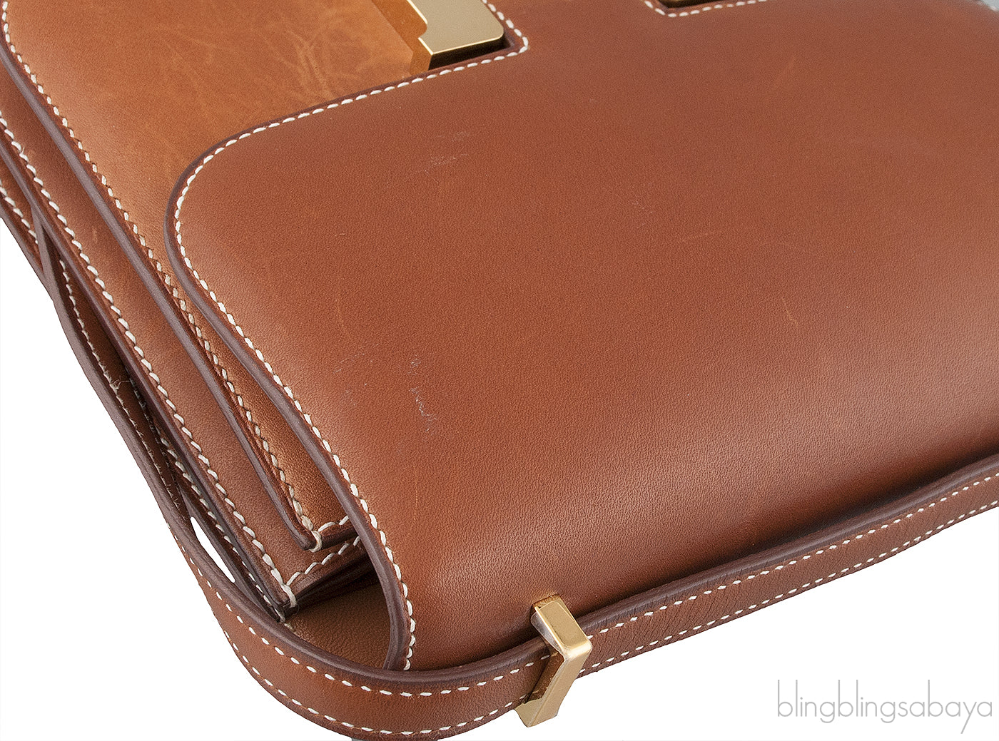 Constance 18 Fauve Barenia Leather