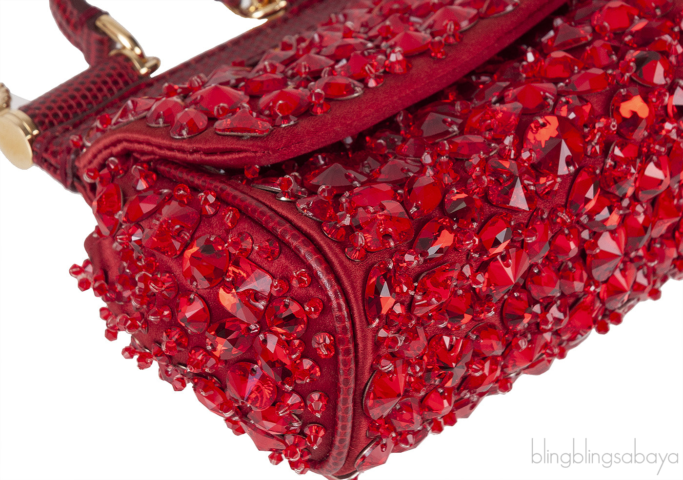 Micro Sicily Crystal-Embellished Cross-Body Bag