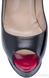 Lady Peep 150 Patent Calf Heels