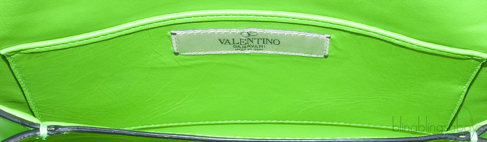 Intrigate Envelope Clutch Neon Green