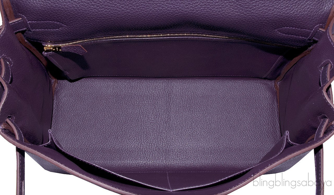 Kelly 35 Raisin Togo Retourne GHW