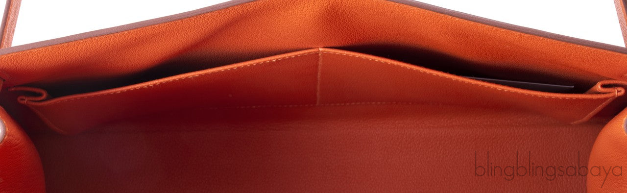 Kelly 35 Orange Epsom Sellier
