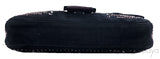 Black Beads Embroidered Baguette