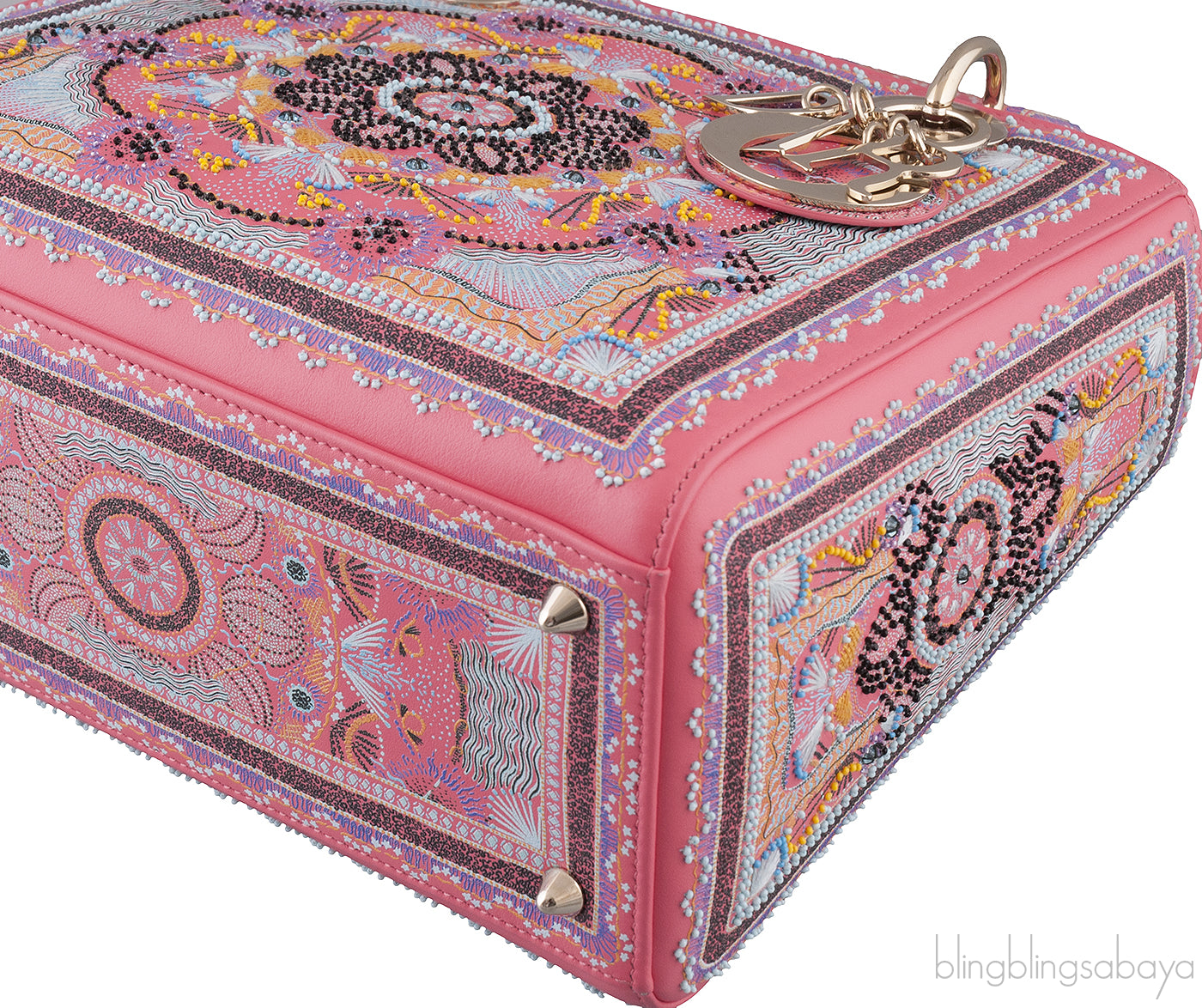 Lady Dior Multicolor Light Pearls & Thread Embroidery