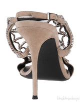 Spider Web Crystal Sandals