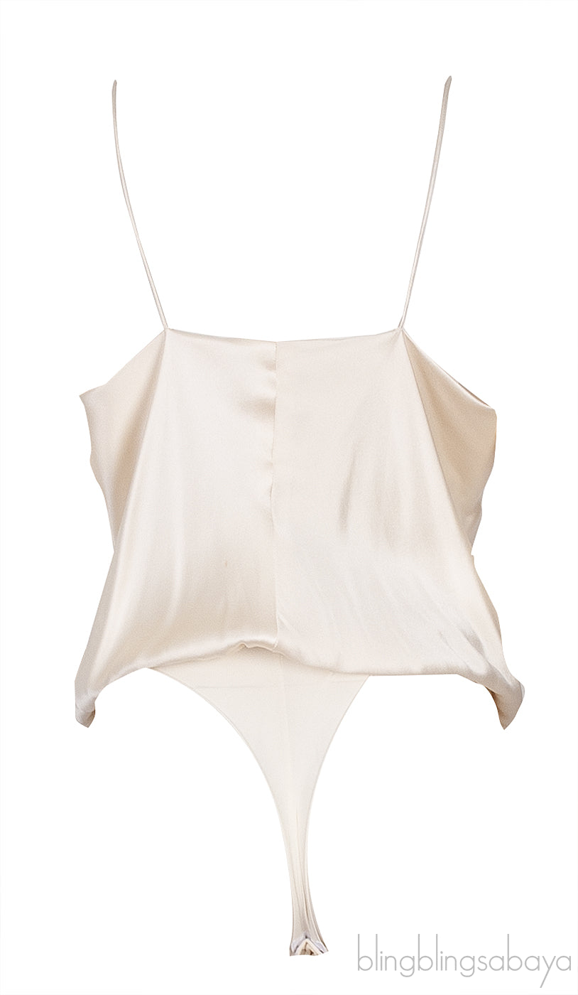 White Pearl Sleeveless Bodysuit