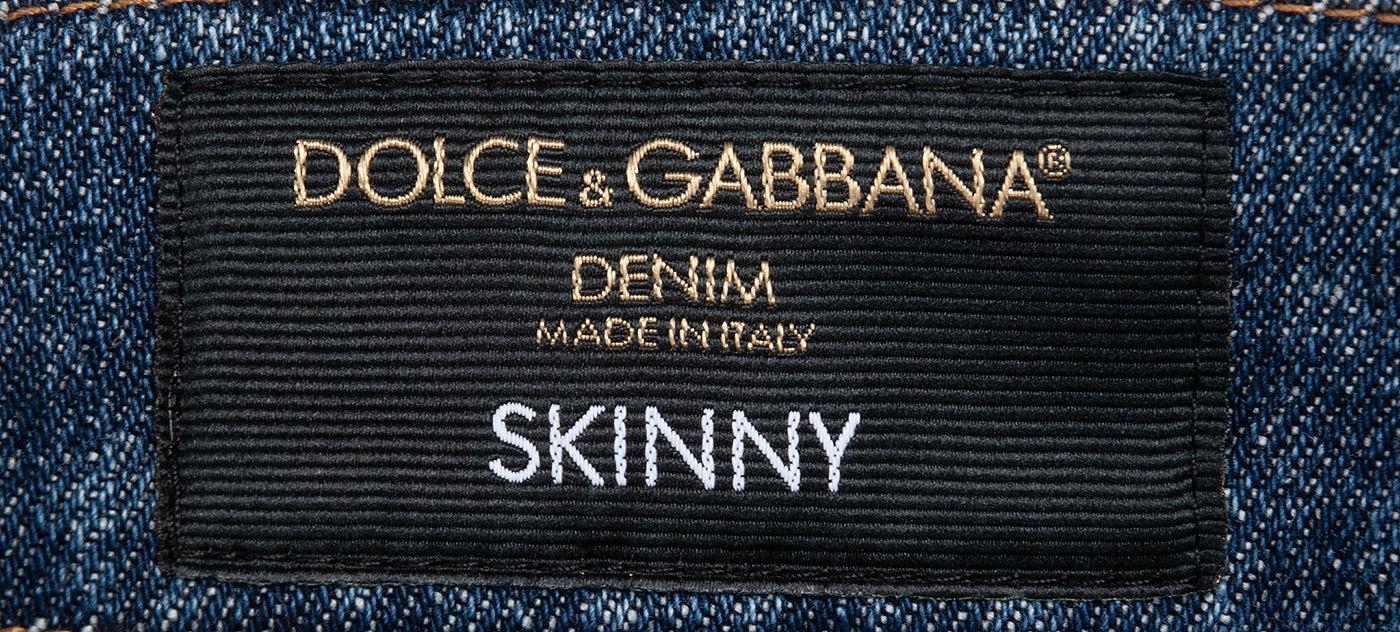 Skinny Distressed Blue Denim