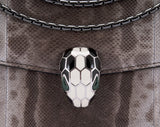Serpenti  Karung Skin Flap Bag