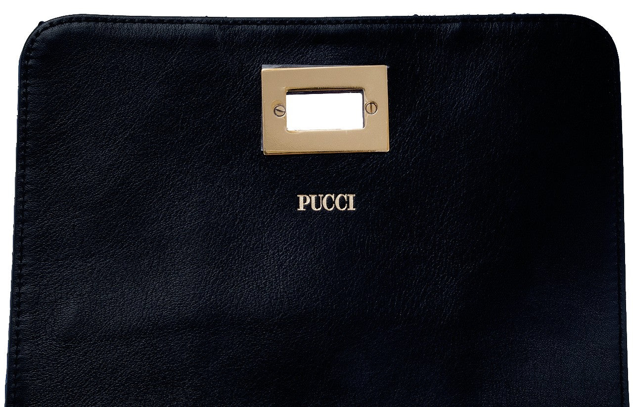 Blue Python Square Shoulder Bag