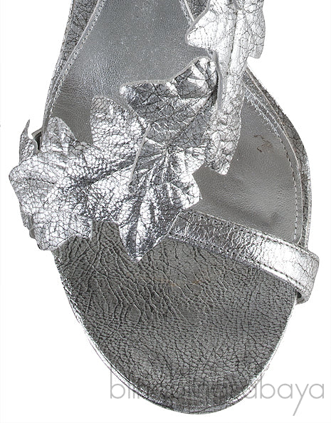 Silver Ivy Leaf Sandals