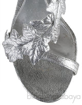 Silver Ivy Leaf Sandals