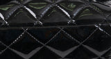 Chanel Black Patent Maxi Double Flap Quilted Bag
