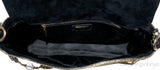 Metallic Gold Snakeskin Flap Bag