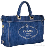 Blue Denim Shoulder Bag