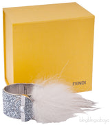 Fox Fur Crystal Cuff Bracelet
