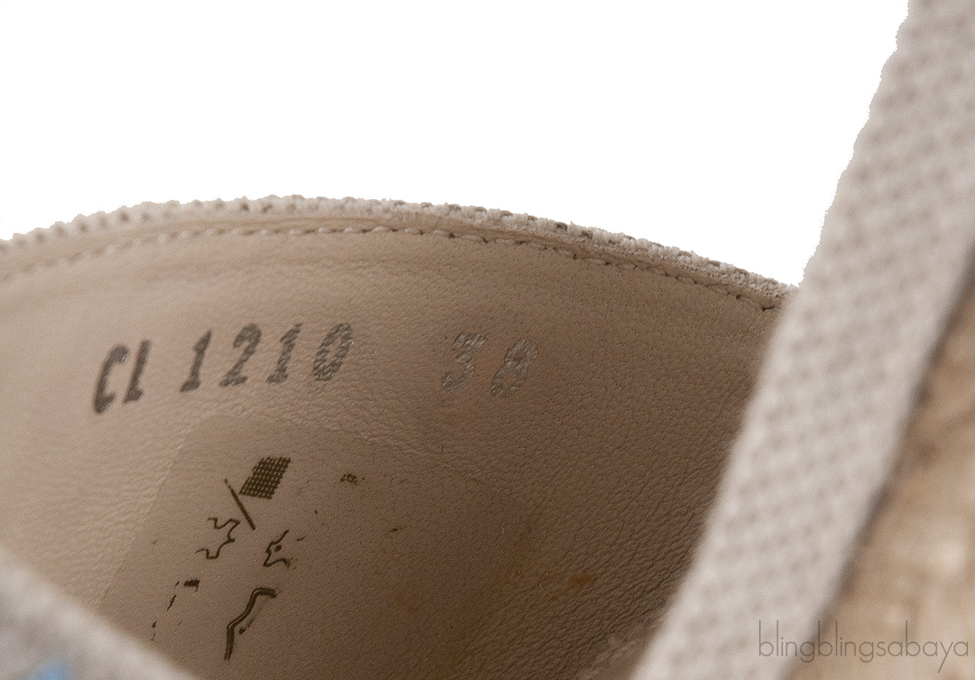 Light Blue/Beige Canvas Monogram Starboard Espadrille Wedge Sandals
