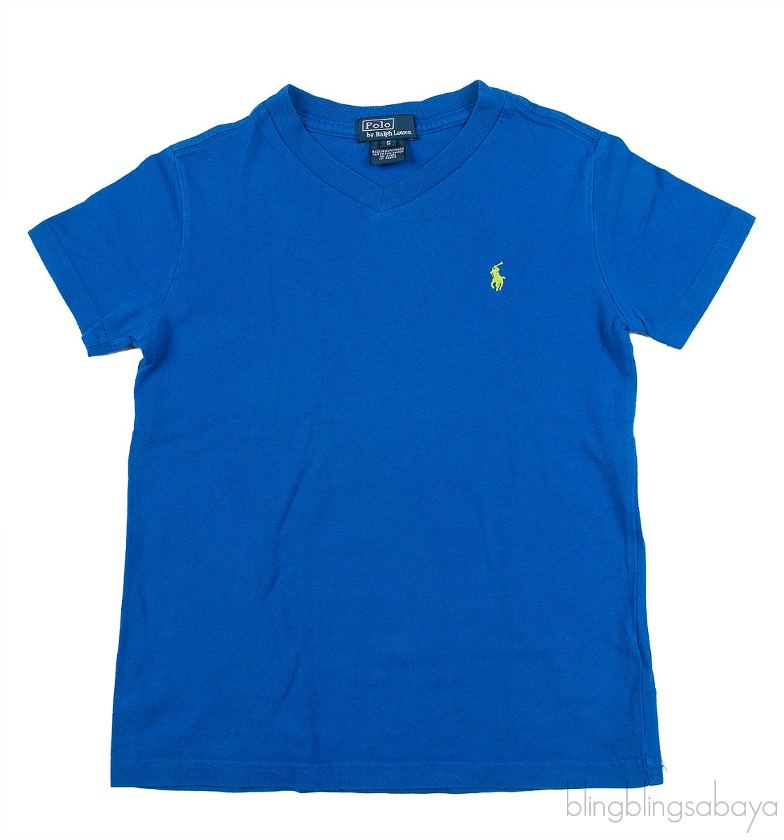 Blue V-neck Kids T-shirt