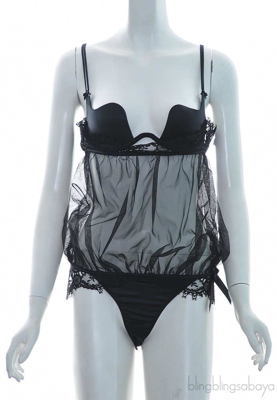 Black Mesh Bodysuit