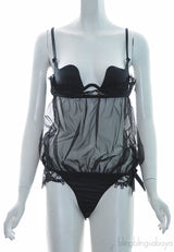 Black Mesh Bodysuit