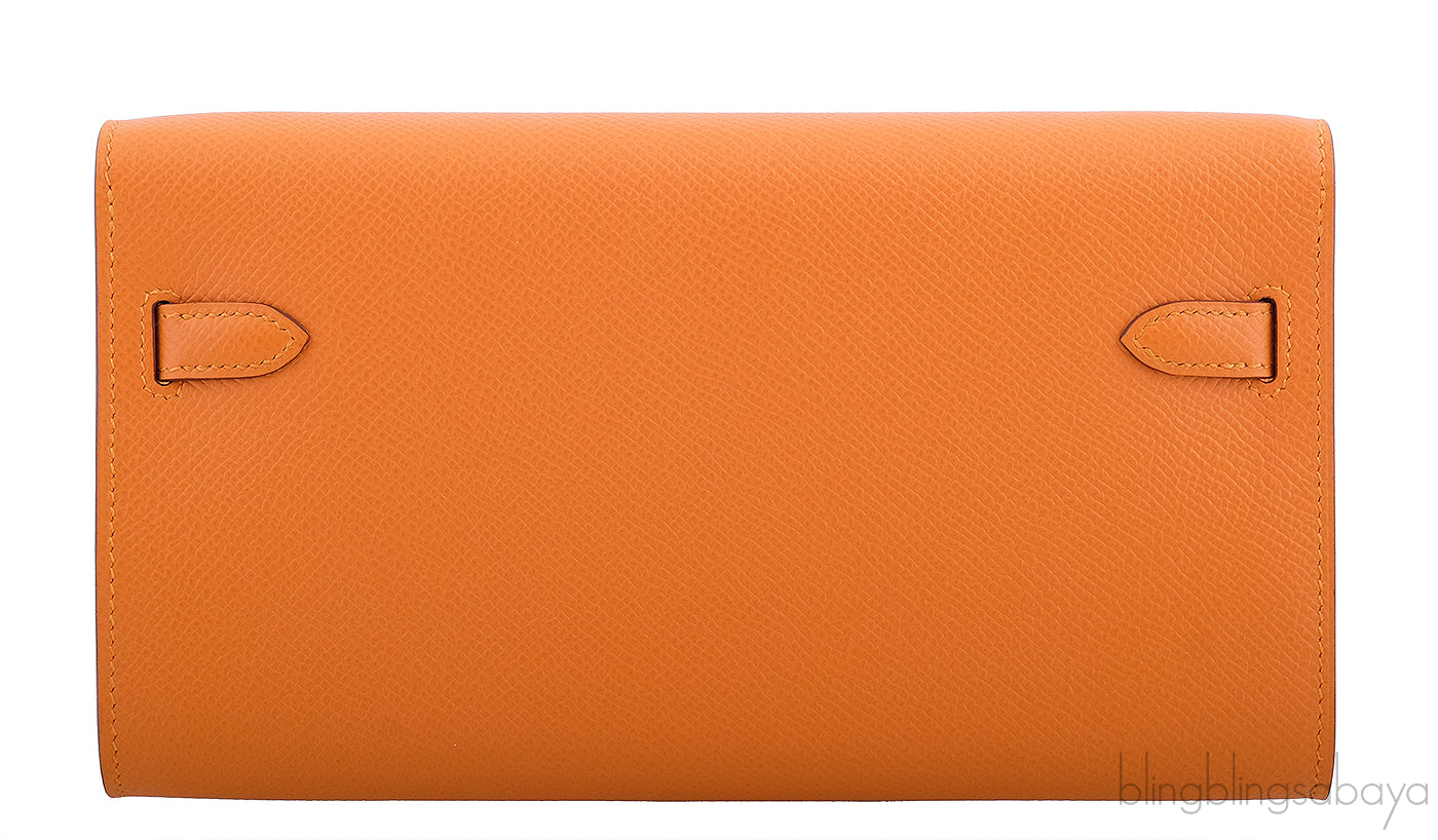 Kelly Classique To Go Wallet Apricot PHW