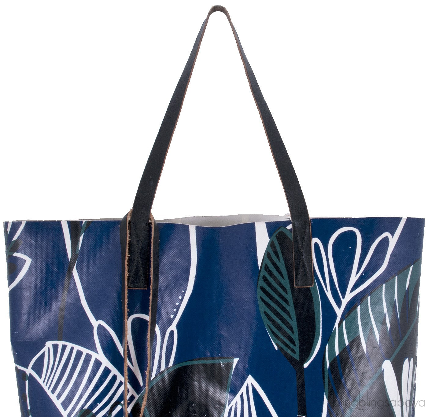 Blue Printed PVC Tote