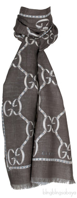 GG Print Tri-color Scarf