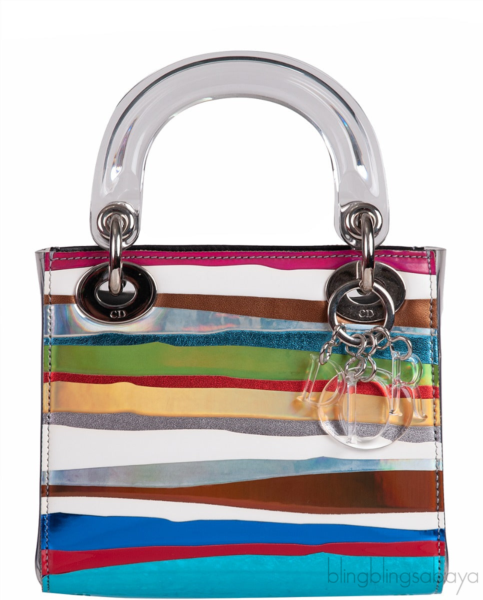 Lady Dior Art Multicolor Acrylic Mini Shoulder Bag
