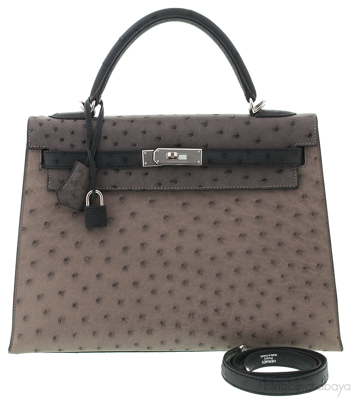 Kelly 32 Tri-color Ostrich PHW