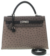 Kelly 32 Tri-color Ostrich PHW