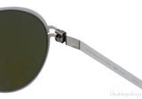 White Blue Mirrored Lens Sunglasses