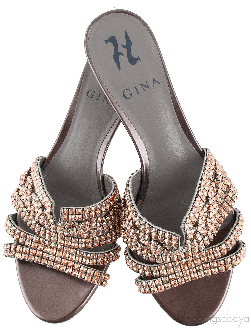 Gun Metal Heeled Sandals