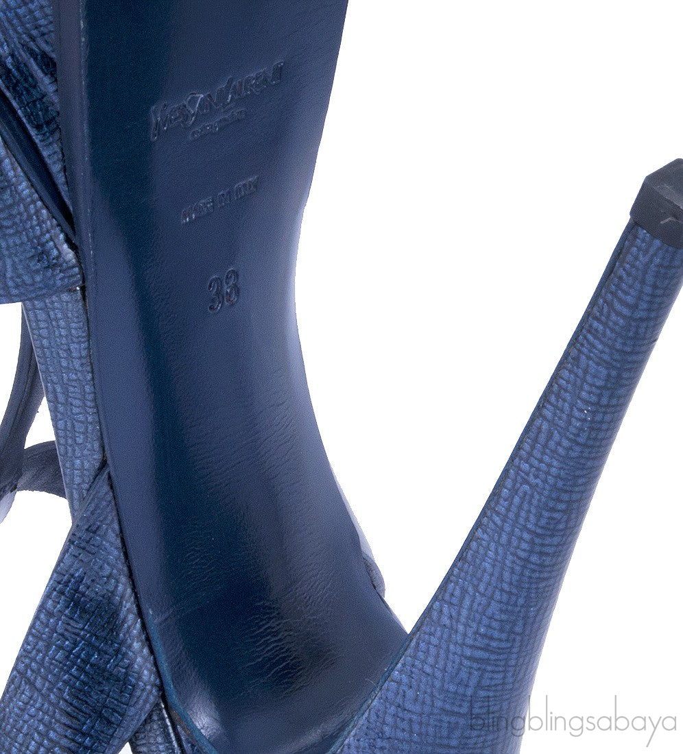 Navy Blue Patent Leather Tribute