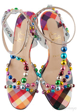 Multicolor Bead PVC Heels