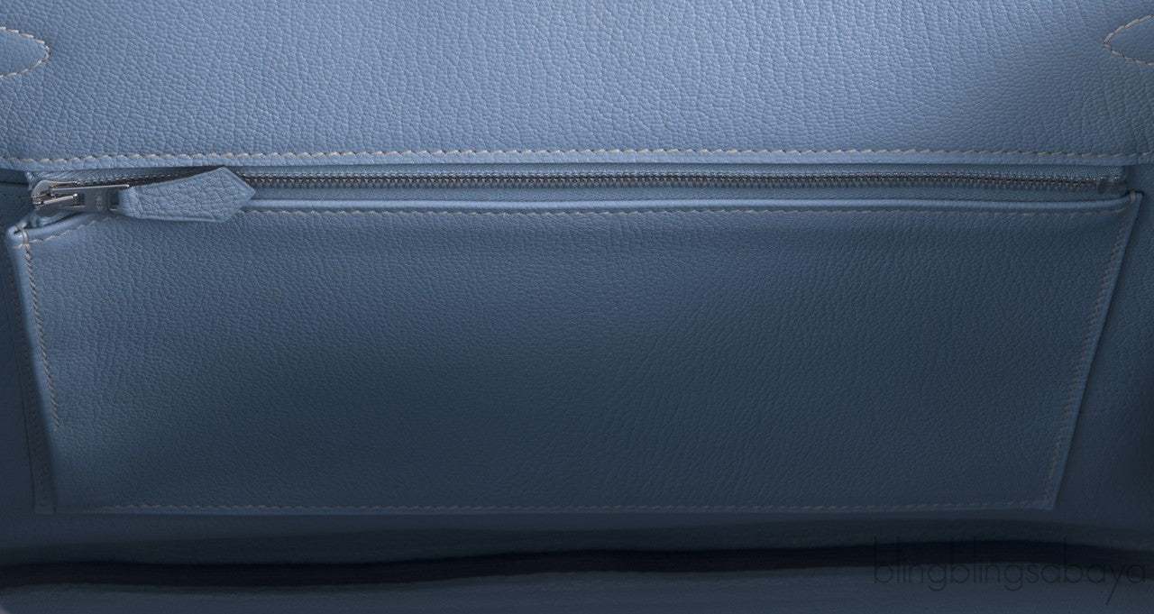 Birkin 35 Blue Lin Togo