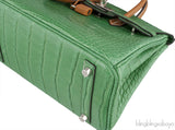 Birkin 25 Cactus Crocodile Natural Sable