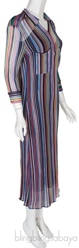 Multicolored Midi Dress