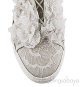 Floral Mesh Camellia Sneakers