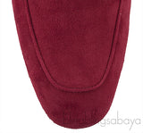Oz Suede Bordeaux Mule