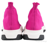 Fuchsia Speed Stretch-knit High Top Sneakers