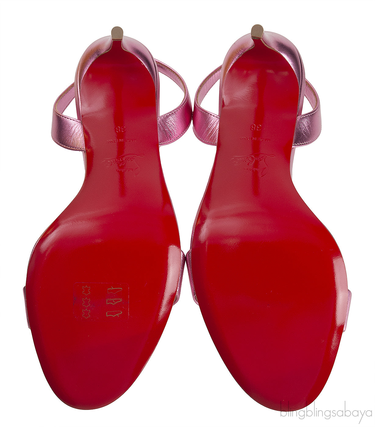 O Marylin Pink Metallic Slingback Sandal