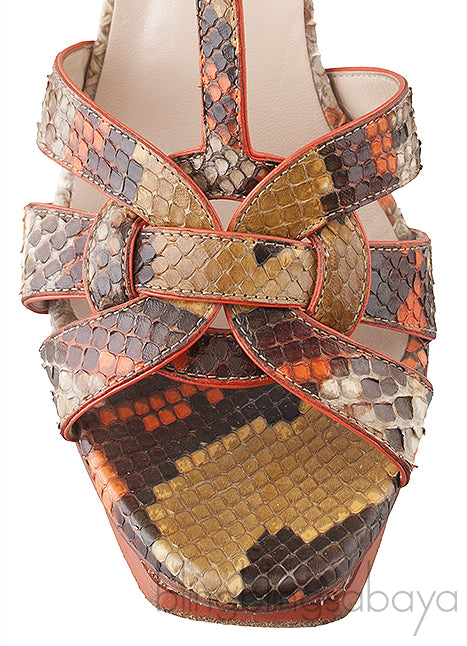 Python Tribute Platform Sandals