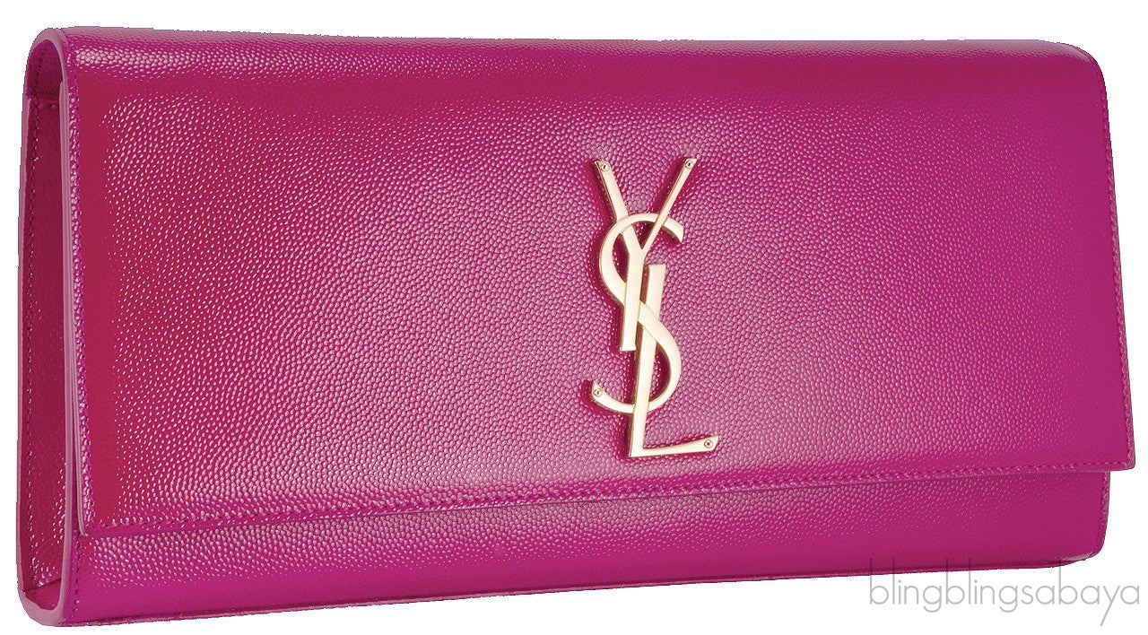 Fuchsia Pink Monogrammed Clutch