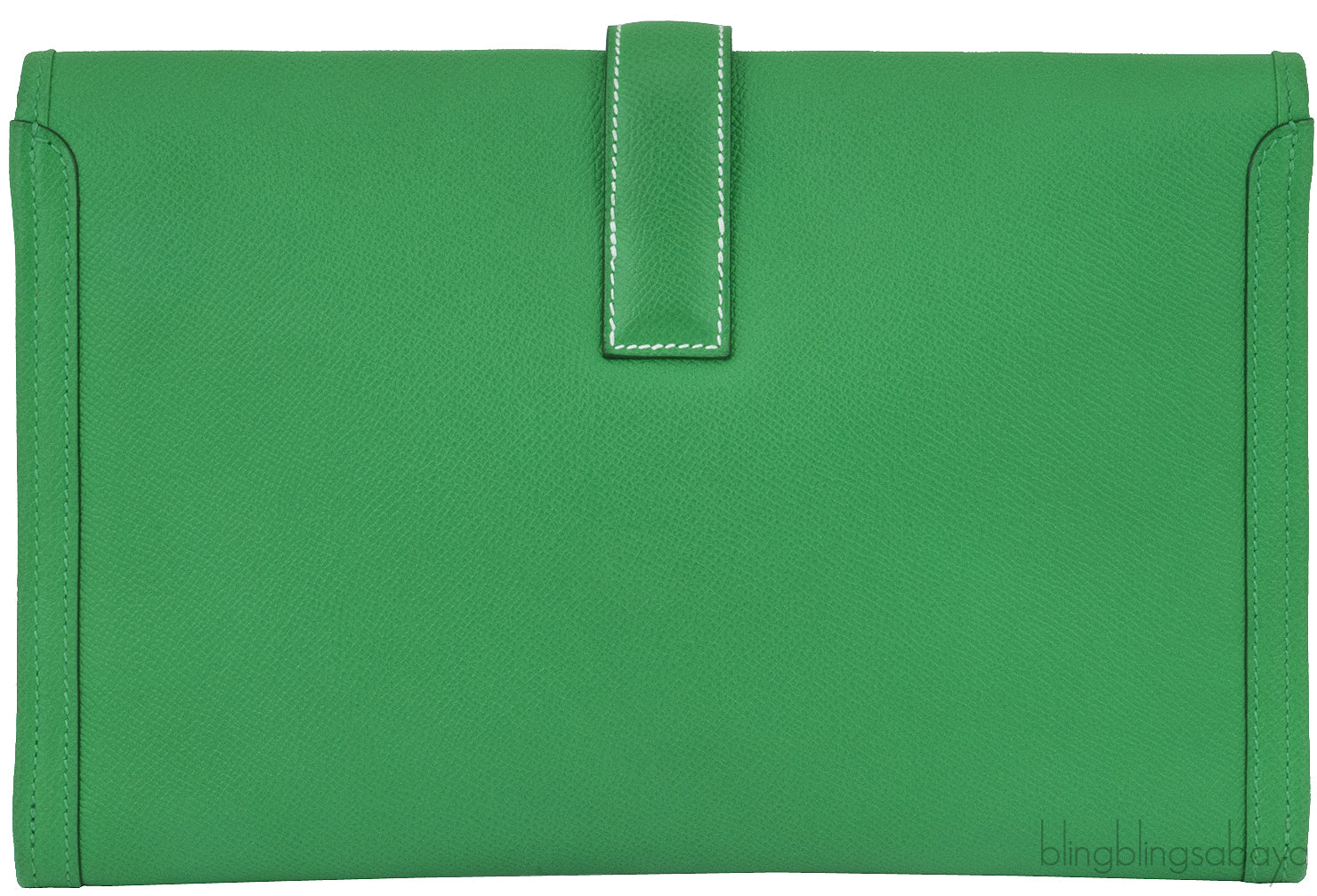 Jige Envelope Bamboo Green Clutch