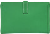 Jige Envelope Bamboo Green Clutch