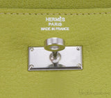 Kelly Long Wallet Chevre Vert Anis